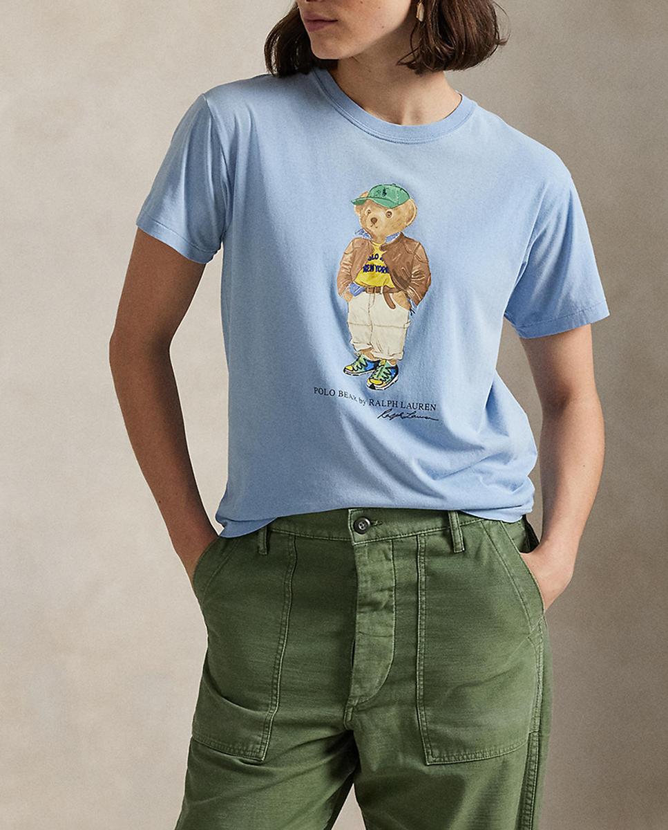 Imagen 0 de Camiseta de mujer de algodón con Polo Bear