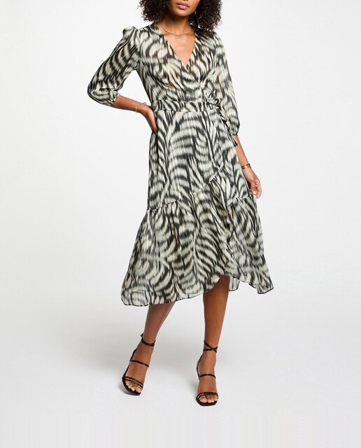 Imagen 0 de Vestido midi estampado