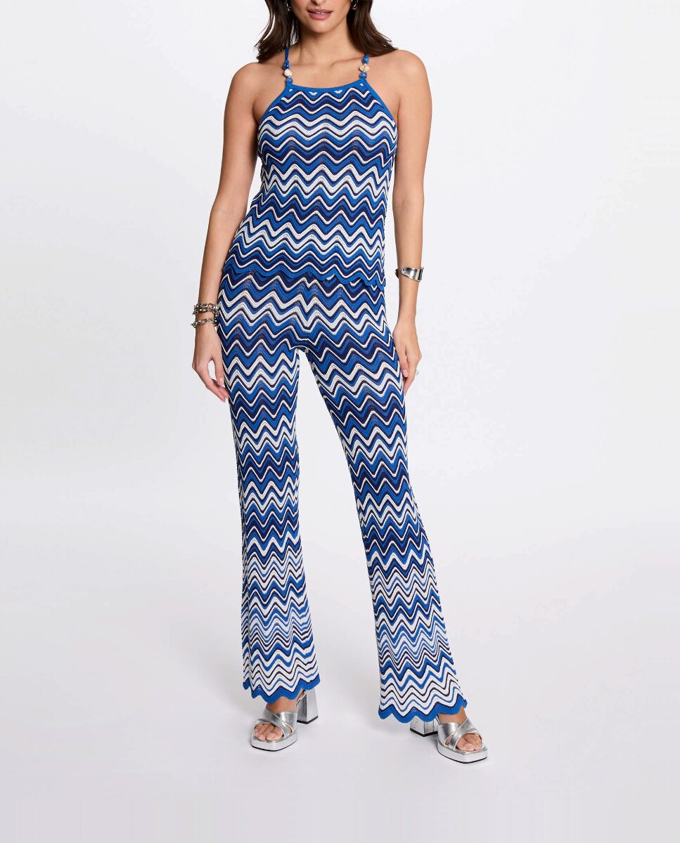 Imagen 0 de Pantalón de mujer punto estampado