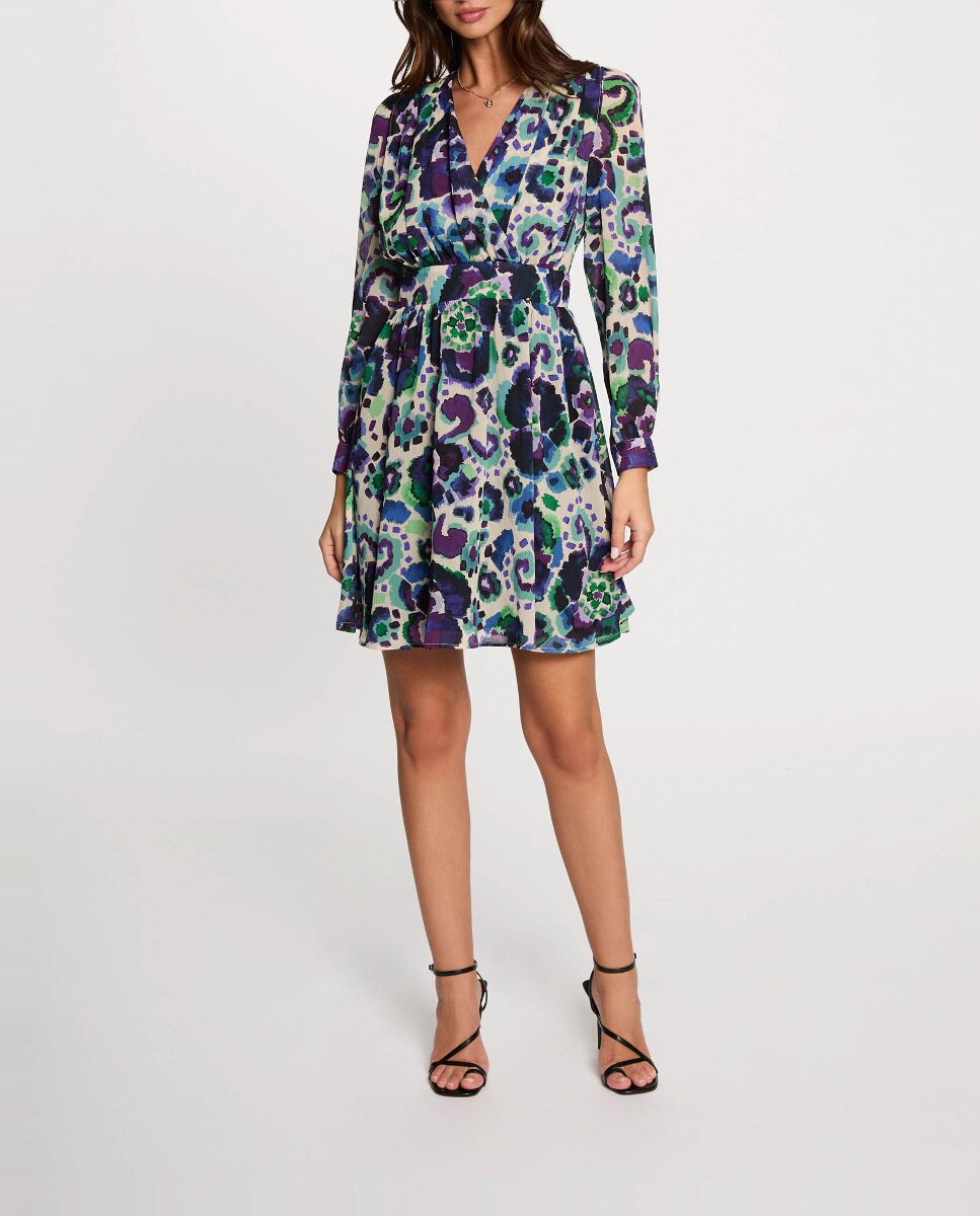 Imagen 0 de Vestido acampado estampado