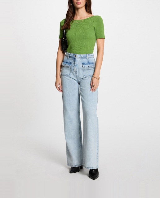 Imagen 0 de Vaquero de mujer pernera ancha