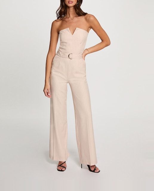 Imagen 0 de Mono de mujer largo con rayas