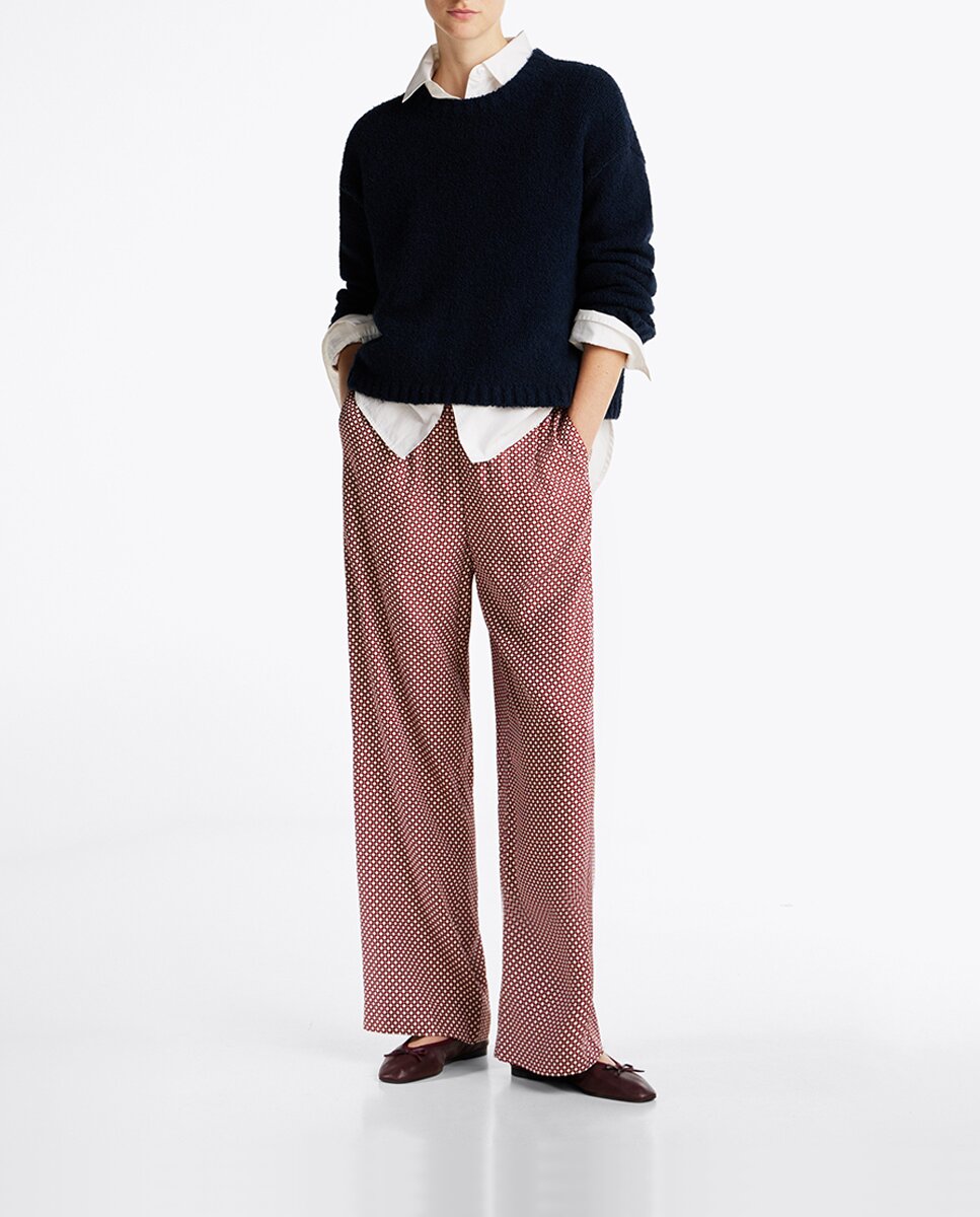 Imagen 0 de Pantalón de mujer fluido y estampado