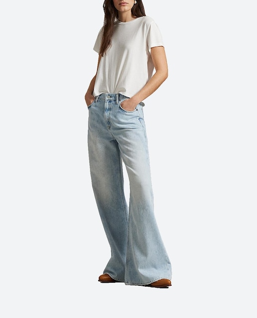 Imagen 0 de Vaquero campana de mujer wide leg de tiro alto