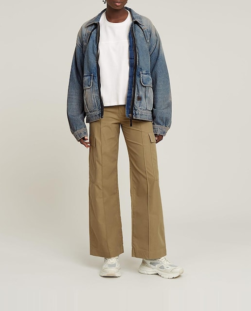 Imagen 0 de Pantalones High Waist Cargo de mujer
