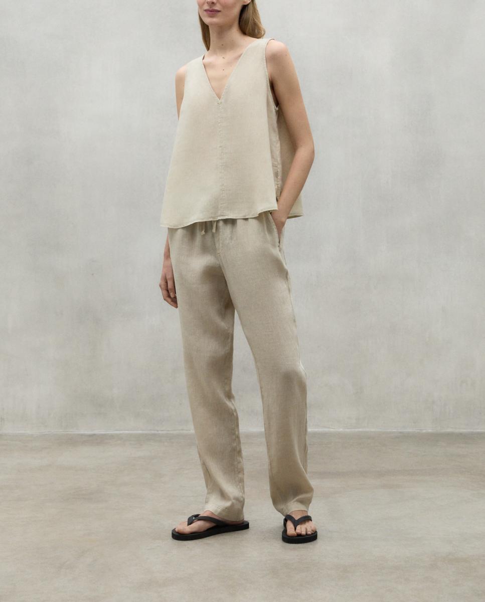 Imagen 0 de Pantalones mujer lino sostenibles