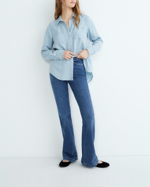 Imagen 0 de Vaquero de mujer anchos con cintura alta