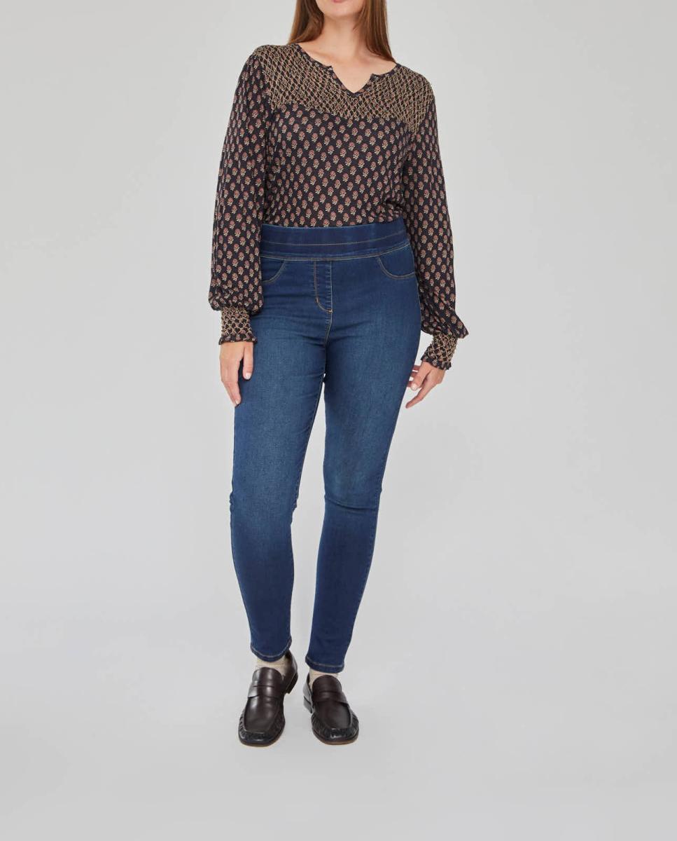 Imagen 0 de Jegging cintura ancha con falsos bolsillos