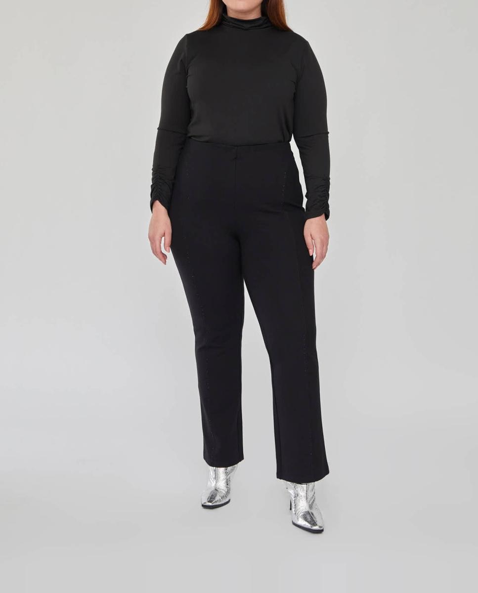 Imagen 0 de Leggings bajo evase y aplicaciones de strass