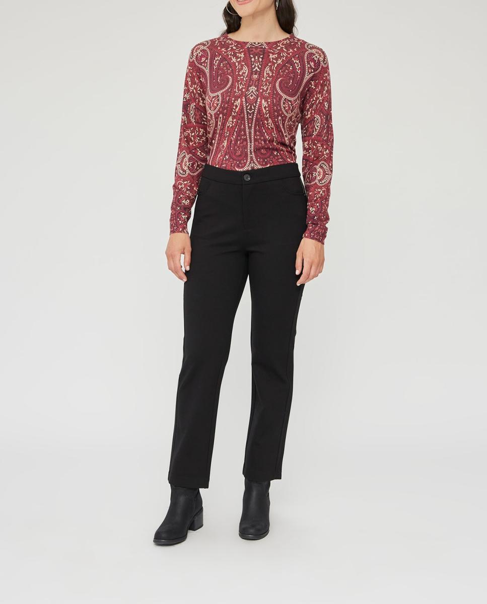 Imagen 0 de Leggings punto roma con bolsillos y cadena