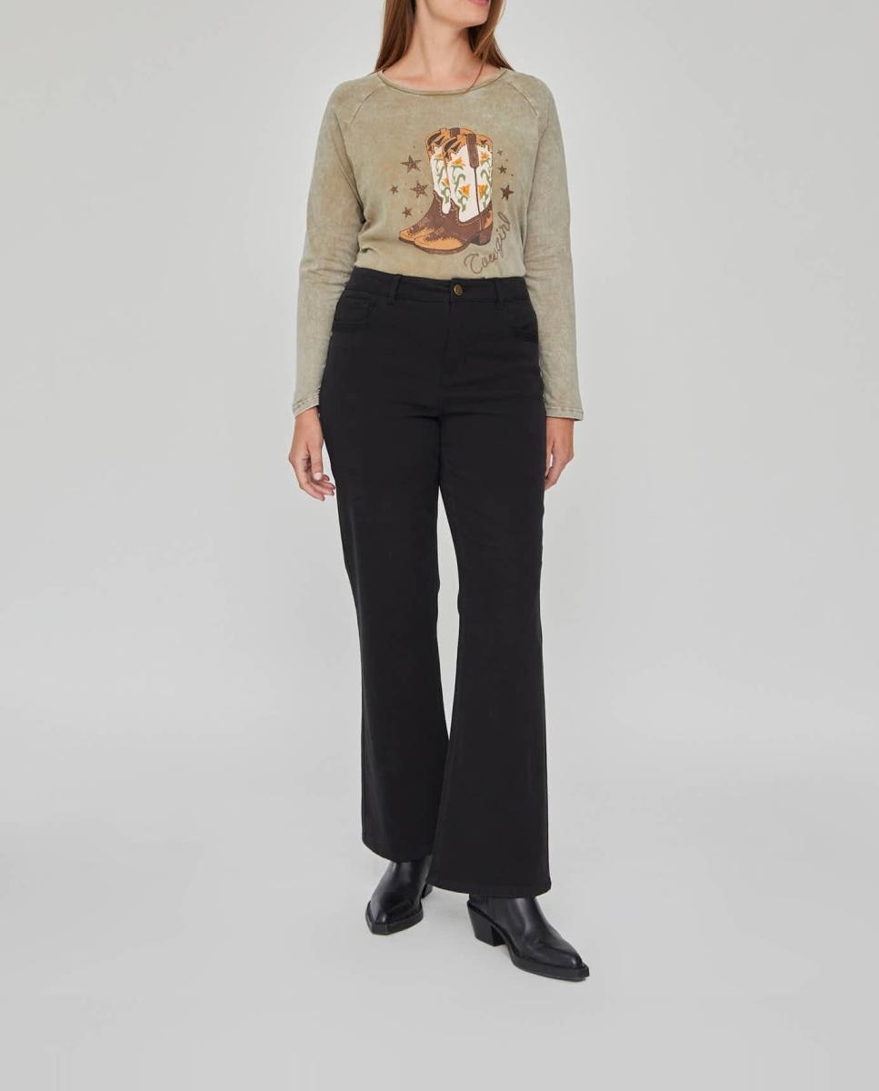Imagen 0 de Pantalon cinco bolsillos bordado en bolsillos