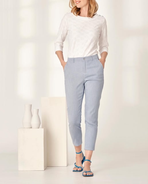 Imagen 0 de Vaquero de mujer 5 bolsillos estampado