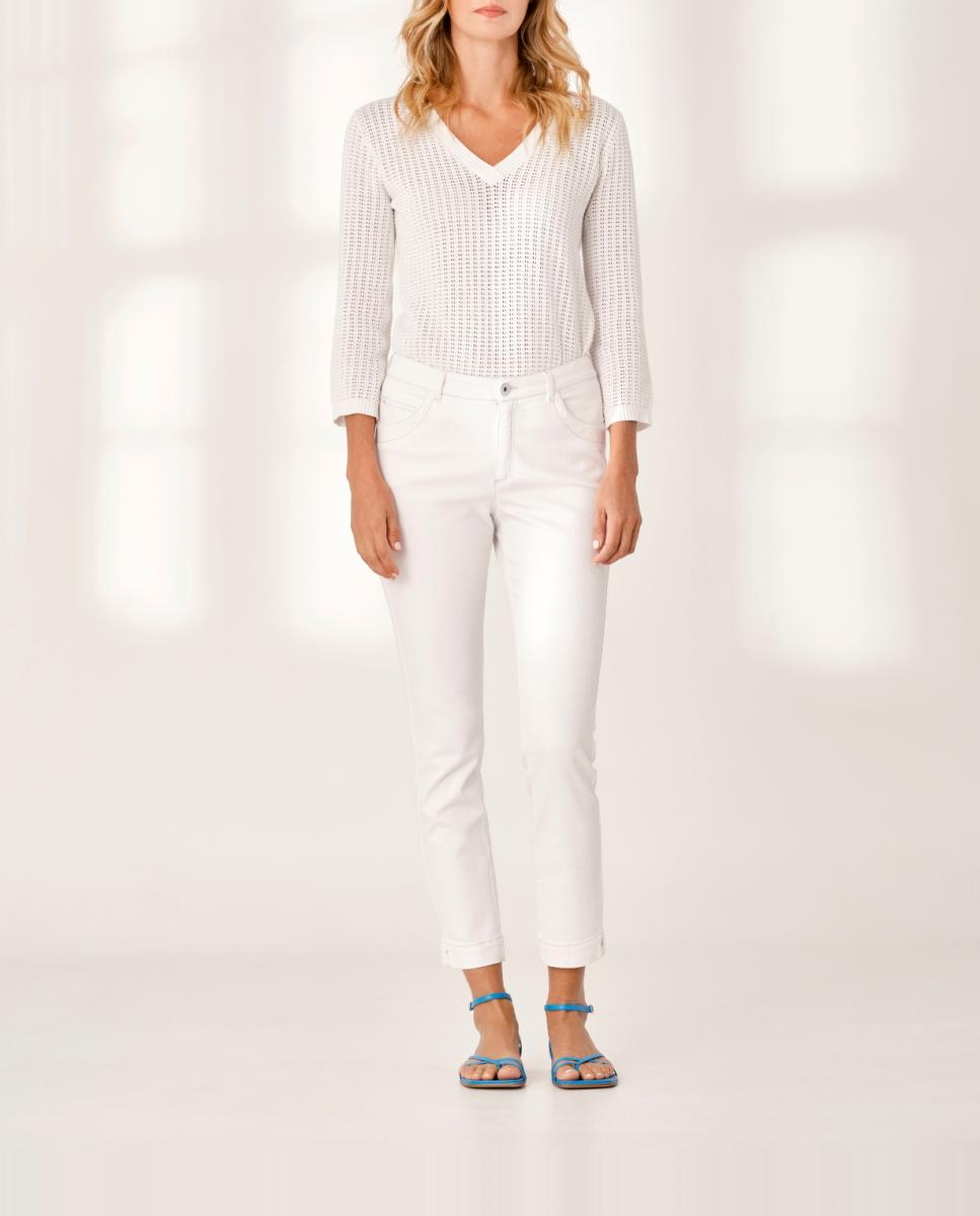 Imagen 0 de Pantalón de mujer de tiro bajo de jaquard