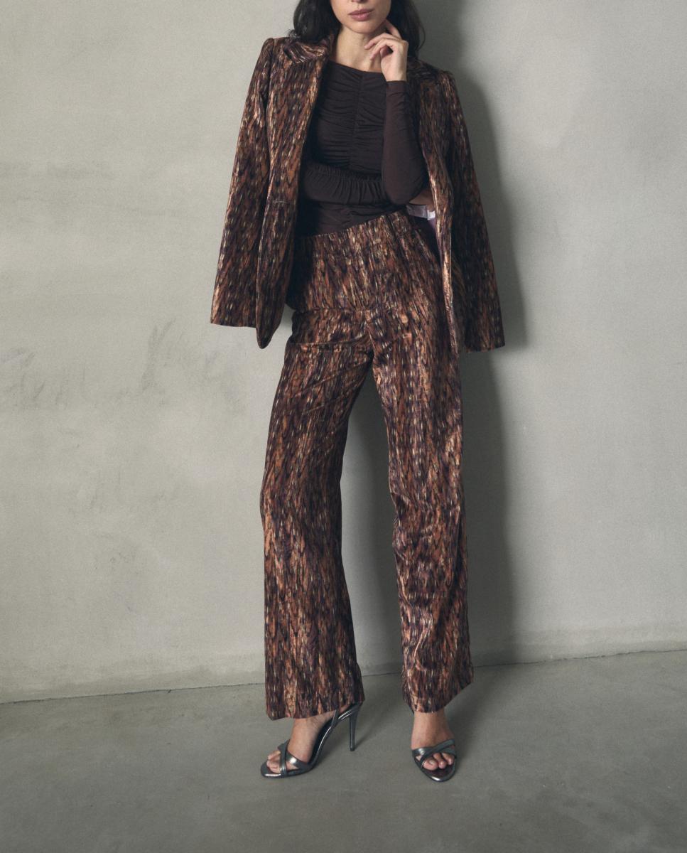 Imagen 0 de Pantalón terciopelo estampado