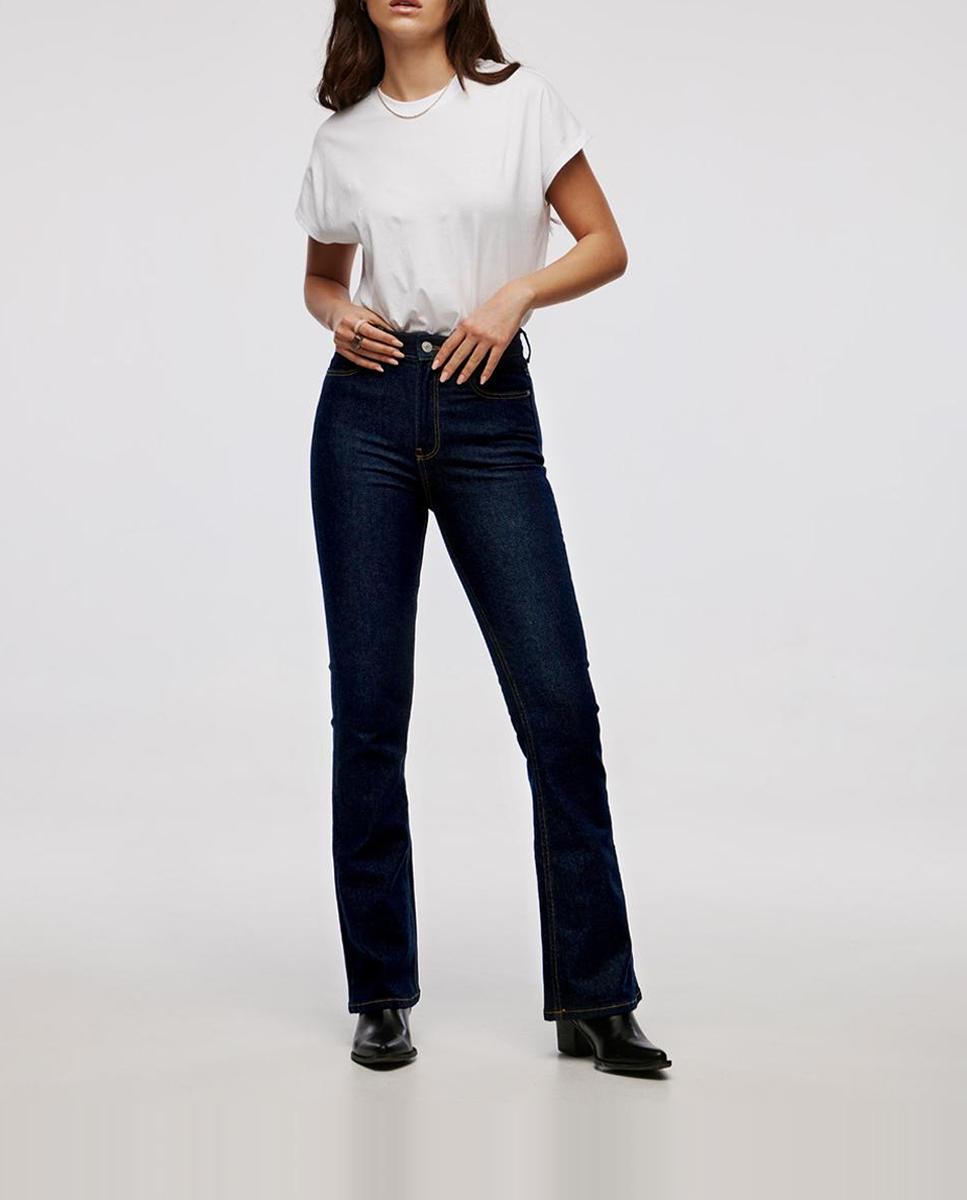 Imagen 0 de Vaquero Turin de mujer con bootcut