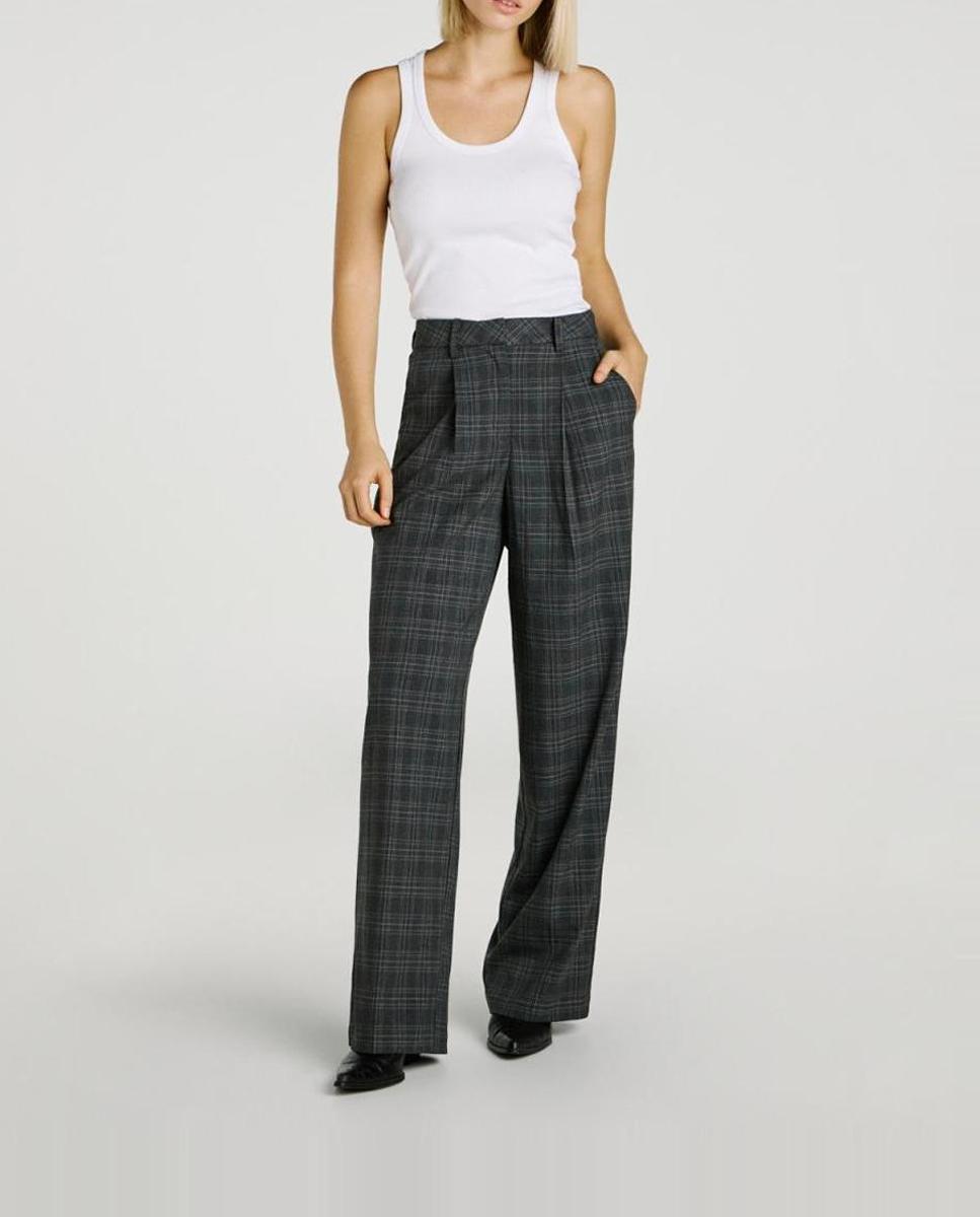 Imagen 0 de Pantalón de pinzas palazzo de mujer