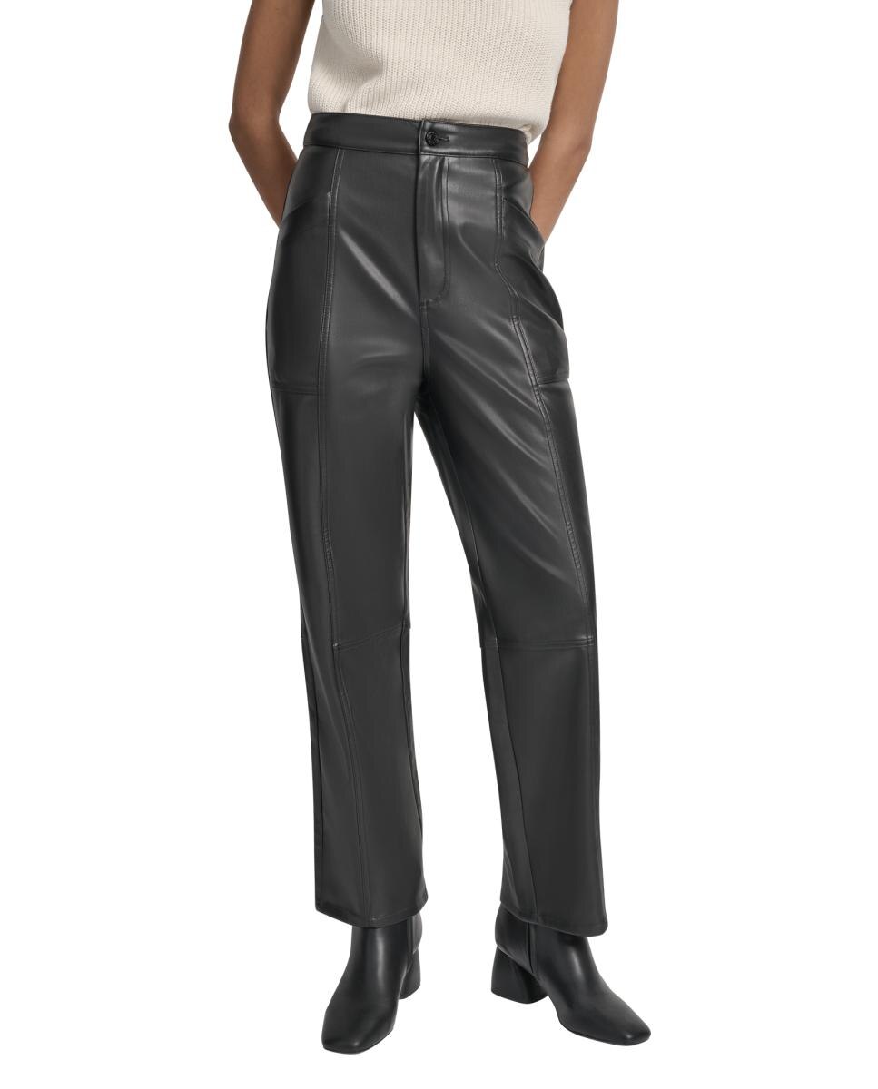 Imagen 0 de Pantalón recto de PU