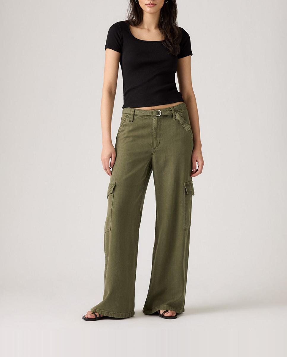 Imagen 0 de Pantalón recto de mujer Baggy Dad Cargo?