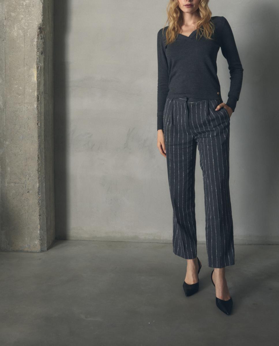 Imagen 0 de Pantalón de mujer de rayas