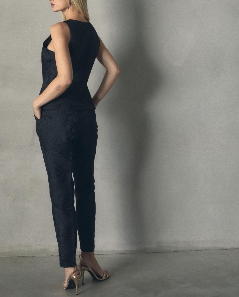 Imagen 0 de Pantalón de mujer recto jacquard