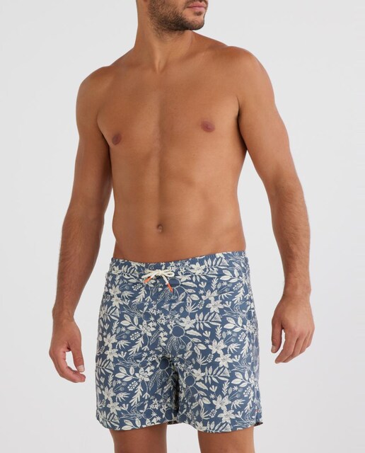 Imagen 0 de Bañador bermuda de hombre estampado azul