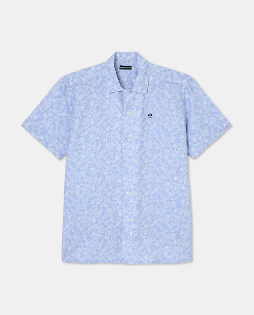 Imagen 0 de Camisa beachwear de hombre estampada manga corta