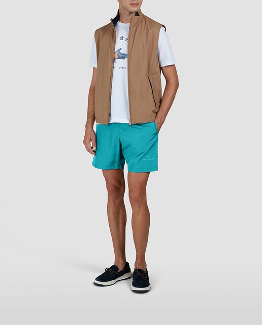 Imagen 0 de Bañador de hombre logo escrito en pernera