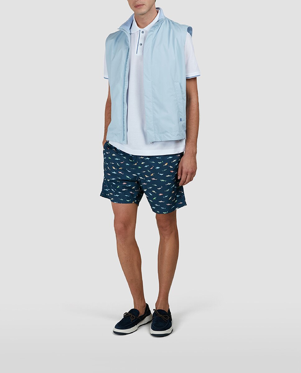 Imagen 0 de Bañador de hombre de tallas grandes tiburones multicolor