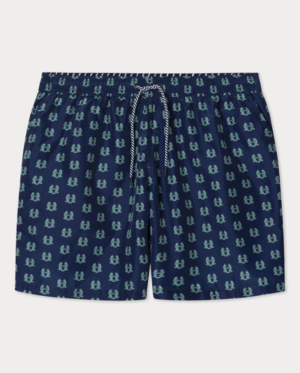 Imagen 0 de Bañador bermuda de hombre con multilogo estampado