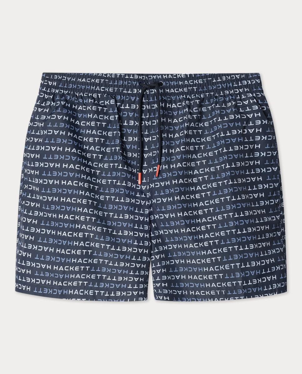 Imagen 0 de Bañador bermuda de hombre multilogo estampado Hackett