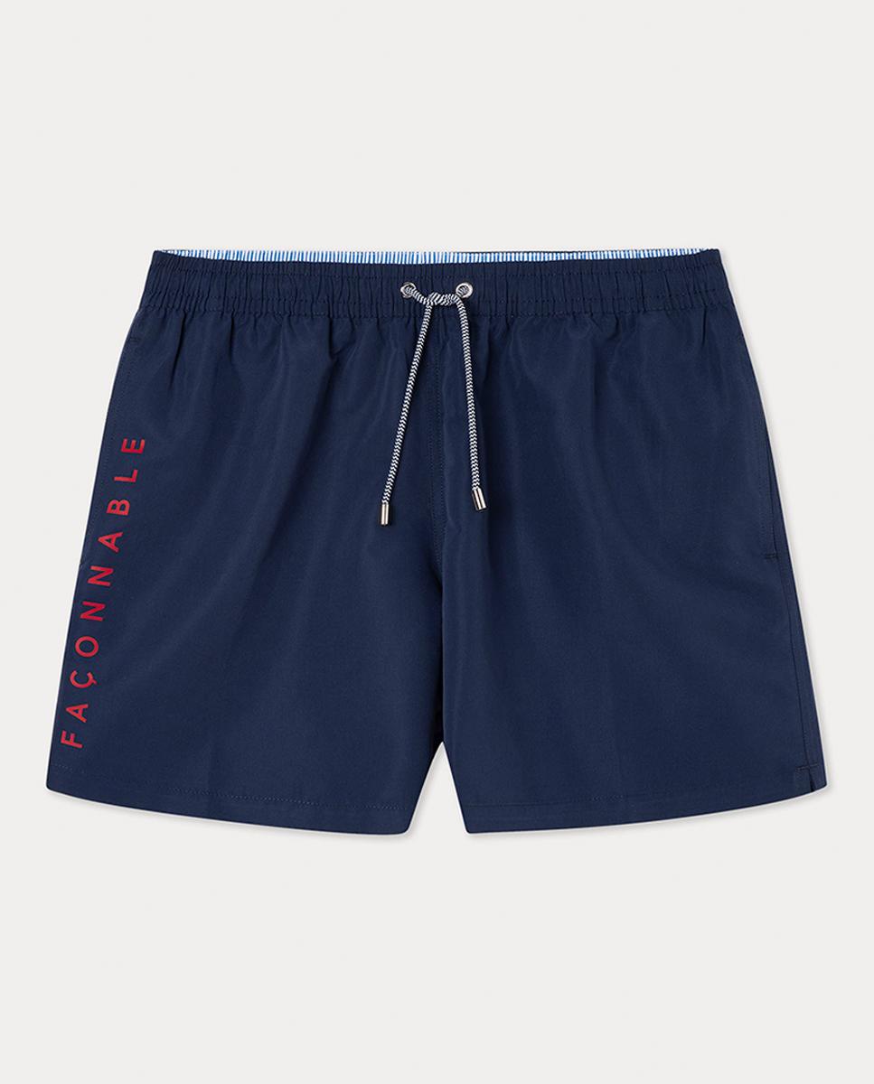 Imagen 0 de Bañador de hombre liso con logo lateral