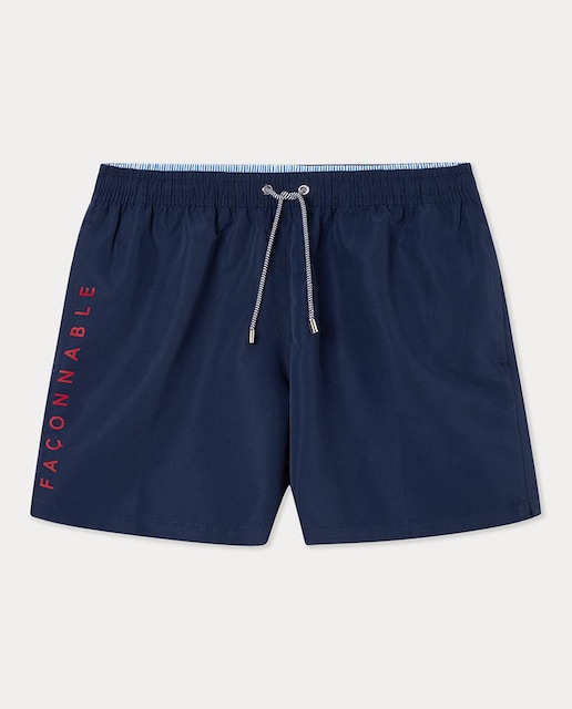 Imagen 0 de Bañador de hombre liso con logo lateral