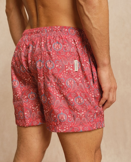 Imagen 0 de Traje de baño estampado con cintura ajustable mediante cordón