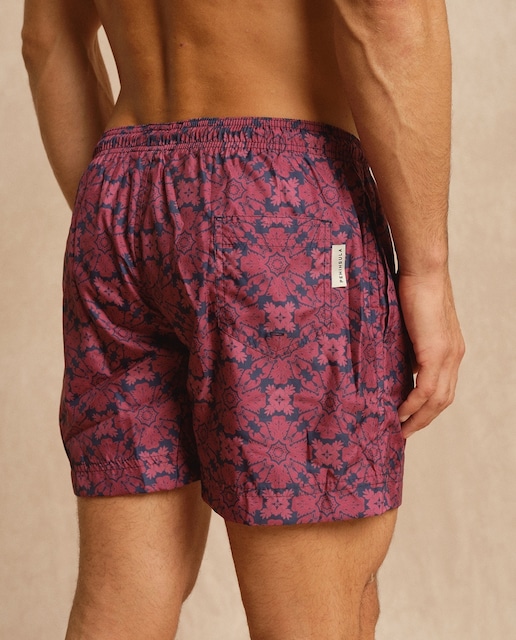 Imagen 0 de Traje de baño estampado con cintura ajustable mediante cordón