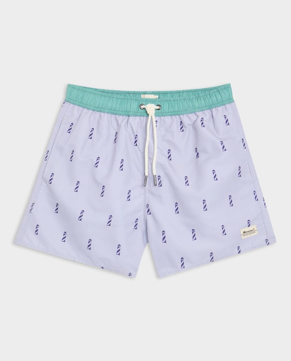 Imagen 0 de Bañador de hombre de corte surfer y estampado integral