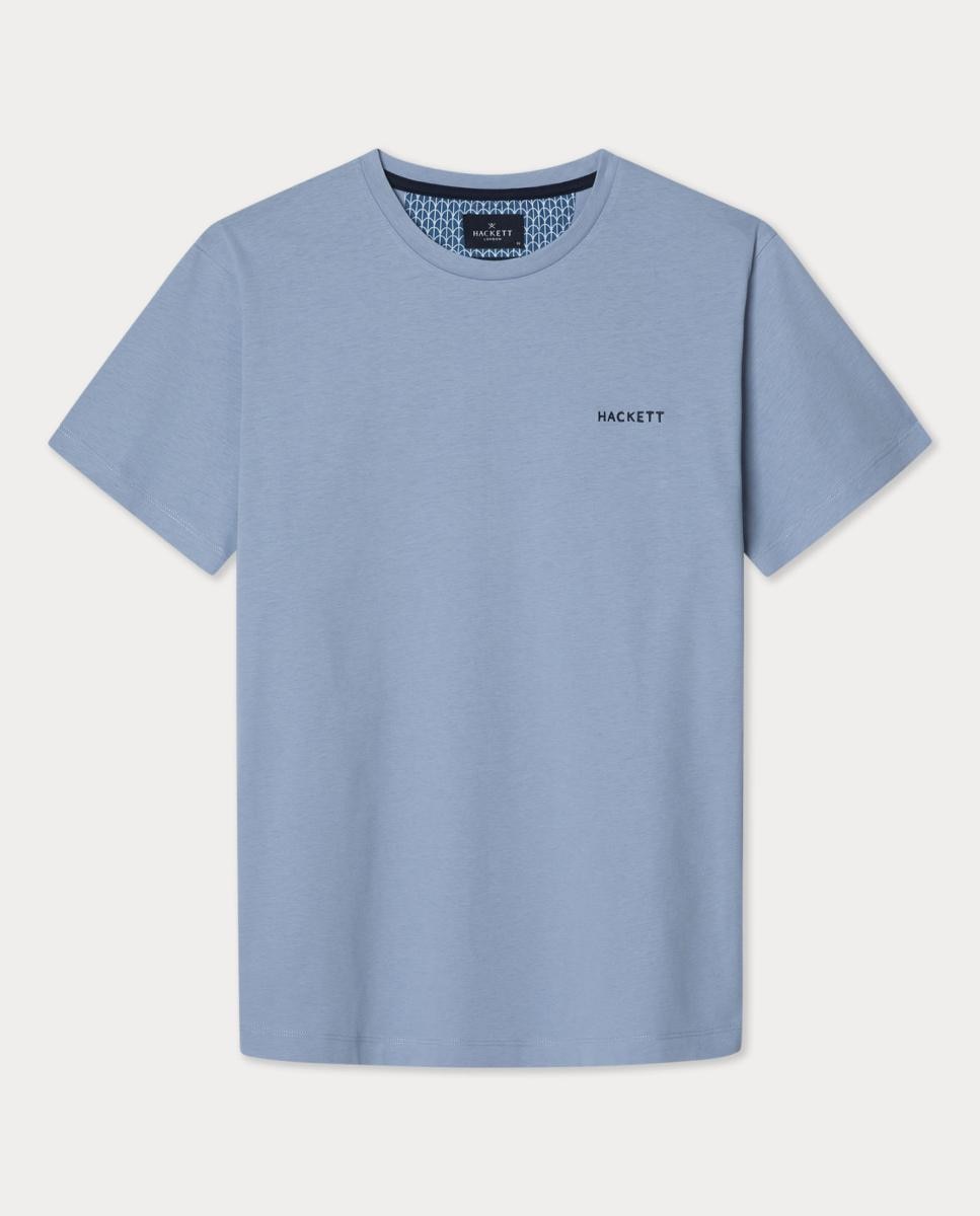 Imagen 0 de Camiseta de hombre de manga corta con cuello redondo y logo bordado