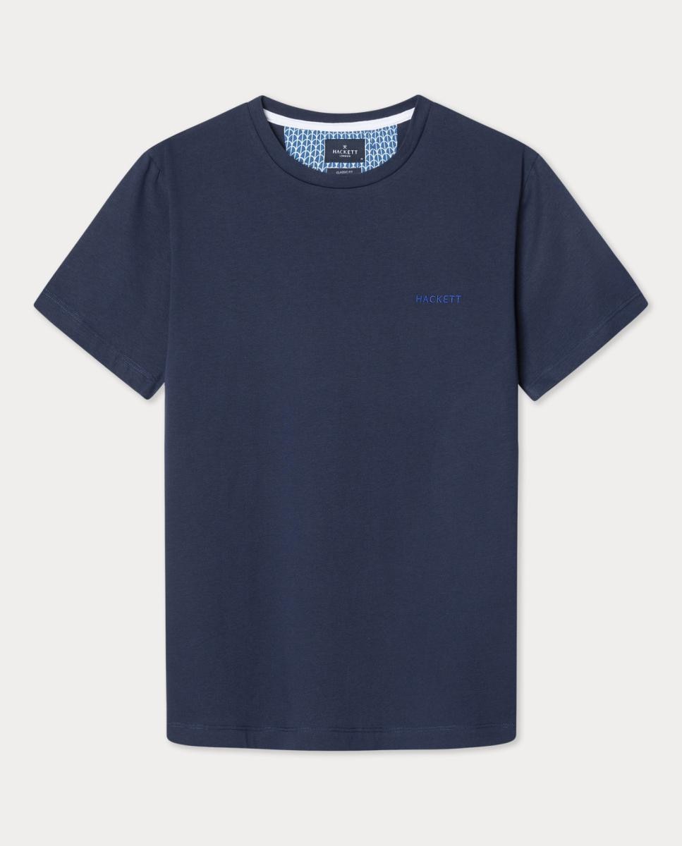 Imagen 0 de Camiseta de hombre de manga corta con cuello redondo y logo bordado