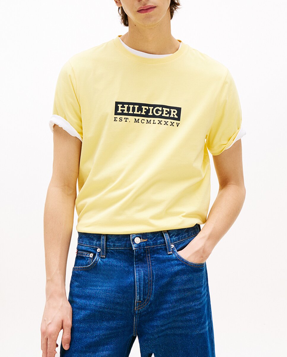 Imagen 0 de Camiseta de hombre con cuello redondo y manga corta