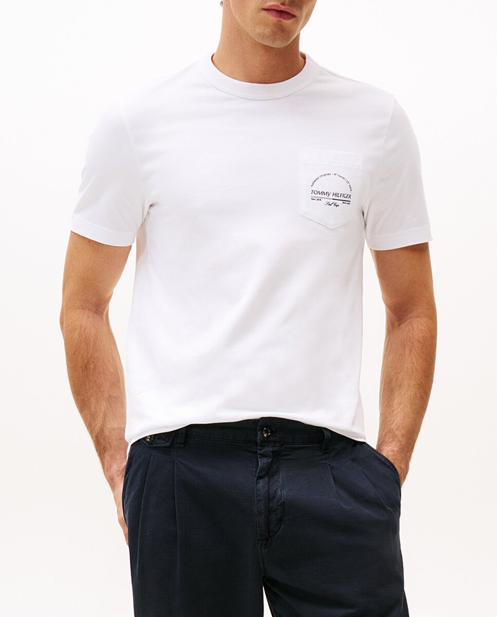 Imagen 0 de Camiseta de hombre con cuello redondo y manga corta