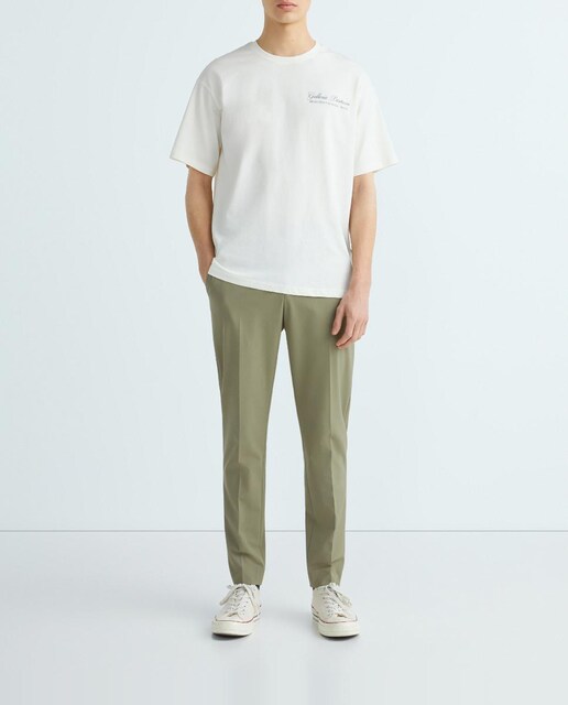 Imagen 0 de Pantalón de traje de hombre Slim Fit liso