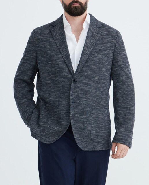 Imagen 0 de Blazer de hombre clásico microestampado tallas grandes