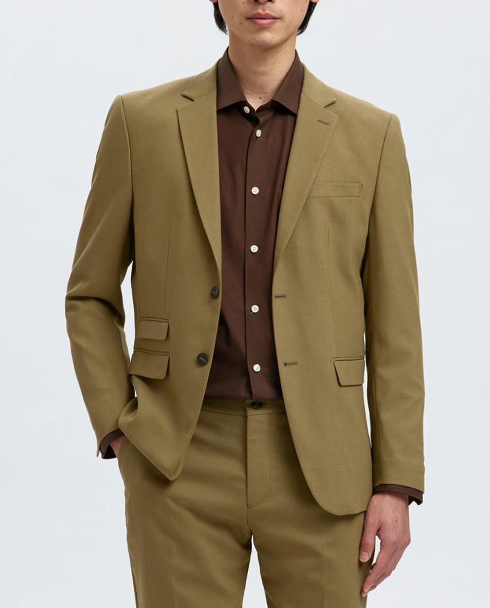 Imagen 0 de Chaqueta de traje de hombre Slim Fit lisa