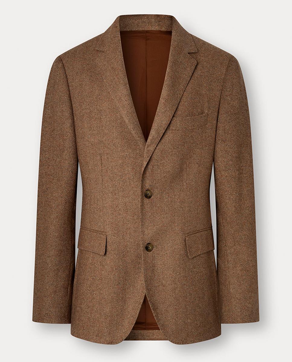 Imagen 0 de Chaqueta de hombre corte regular de espiga con coderas