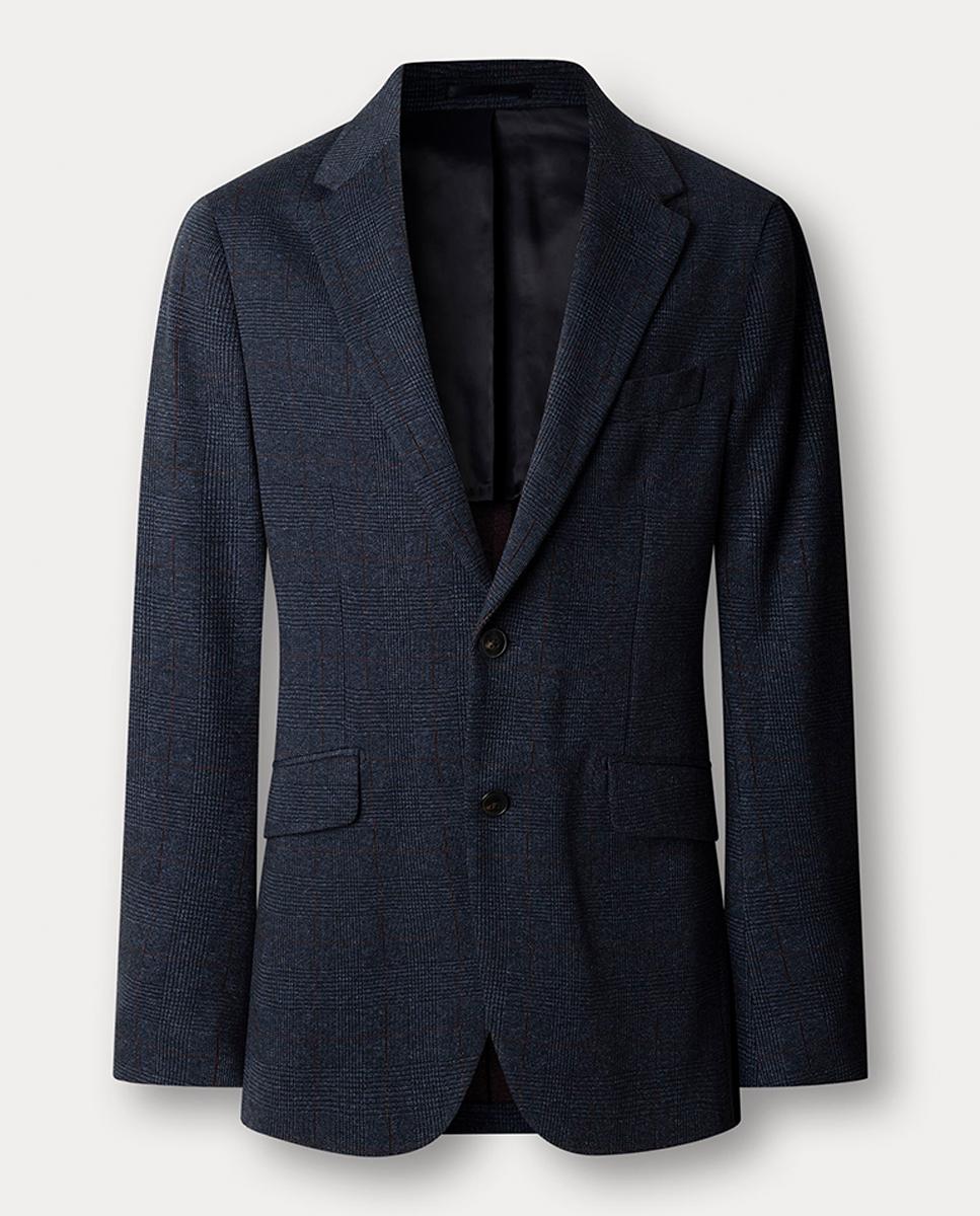 Imagen 0 de Chaqueta de hombre de punto con cuadro Príncipa de Gales tallas grandes