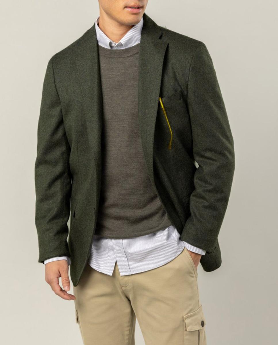 Imagen 0 de Blazer smooth wool verde