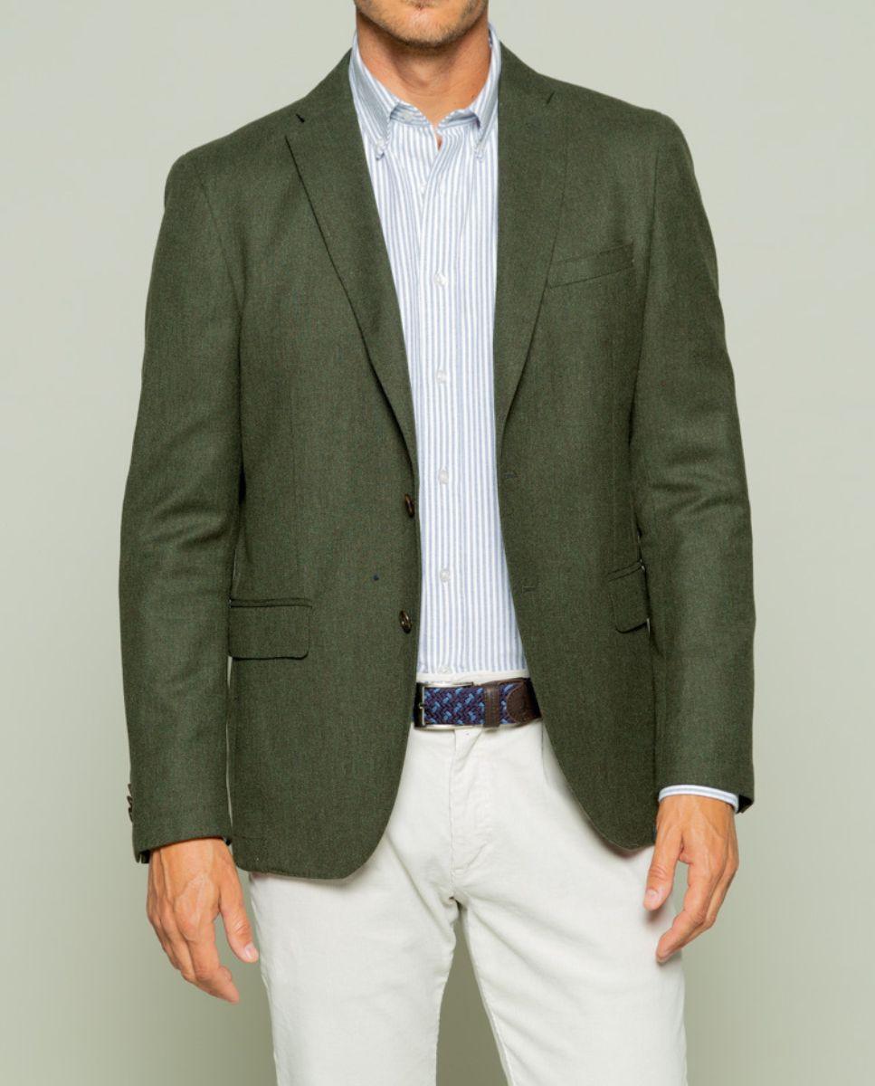Imagen 0 de Blazer smooth wool verde