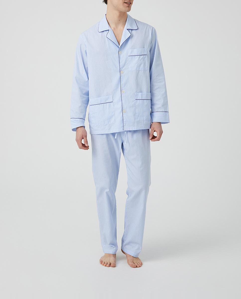 Imagen 0 de Pijama de hombre largo de tela