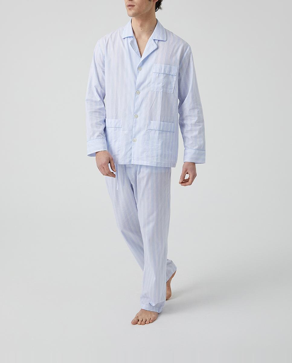 Imagen 0 de Pijama de hombre largo de tela