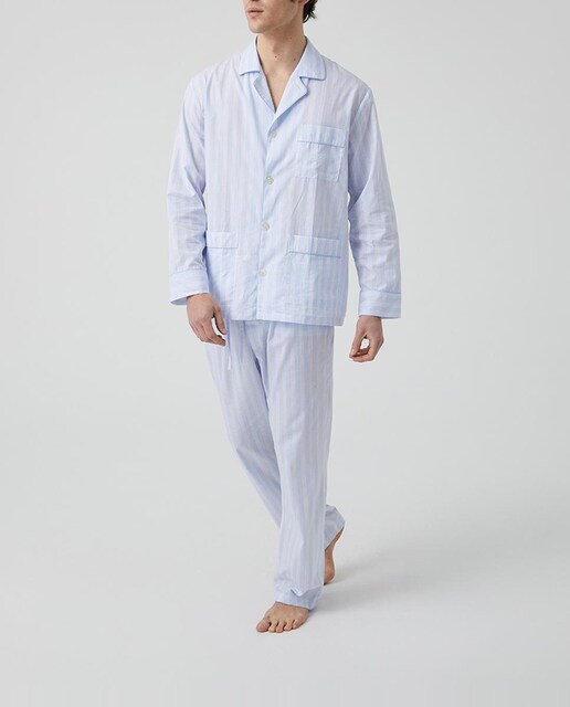 Imagen 0 de Pijama de hombre largo de tela