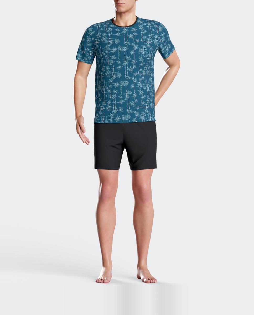 Imagen 0 de Pijama de hombre de lyocell y algodón